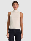 DARCEY WOOL SLEEVELESS TURTLENECK-ECRU-ALICE + OLIVIA