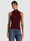 DARCEY WOOL SLEEVELESS TURTLENECK-Black-ALICE + OLIVIA