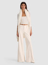 IZZY W FAUX FUR COLLAR-SOFT WHITE-ALICE + OLIVIA