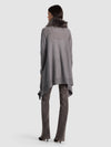 IZZY W FAUX FUR COLLAR-MEDIUM HEATHER GREY-ALICE + OLIVIA