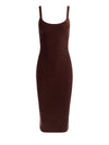 SHANA RIBBED TANK DRESS-DARK CHOCOLATE-ALICE + OLIVIA