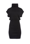 HAILEE TURTLENECK MINI DRESS-Black-ALICE + OLIVIA