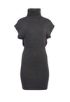 HAILEE TURTLENECK MINI DRESS-Black-ALICE + OLIVIA