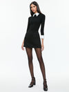 PORLA COLLARED SWEATER-Black-ALICE + OLIVIA