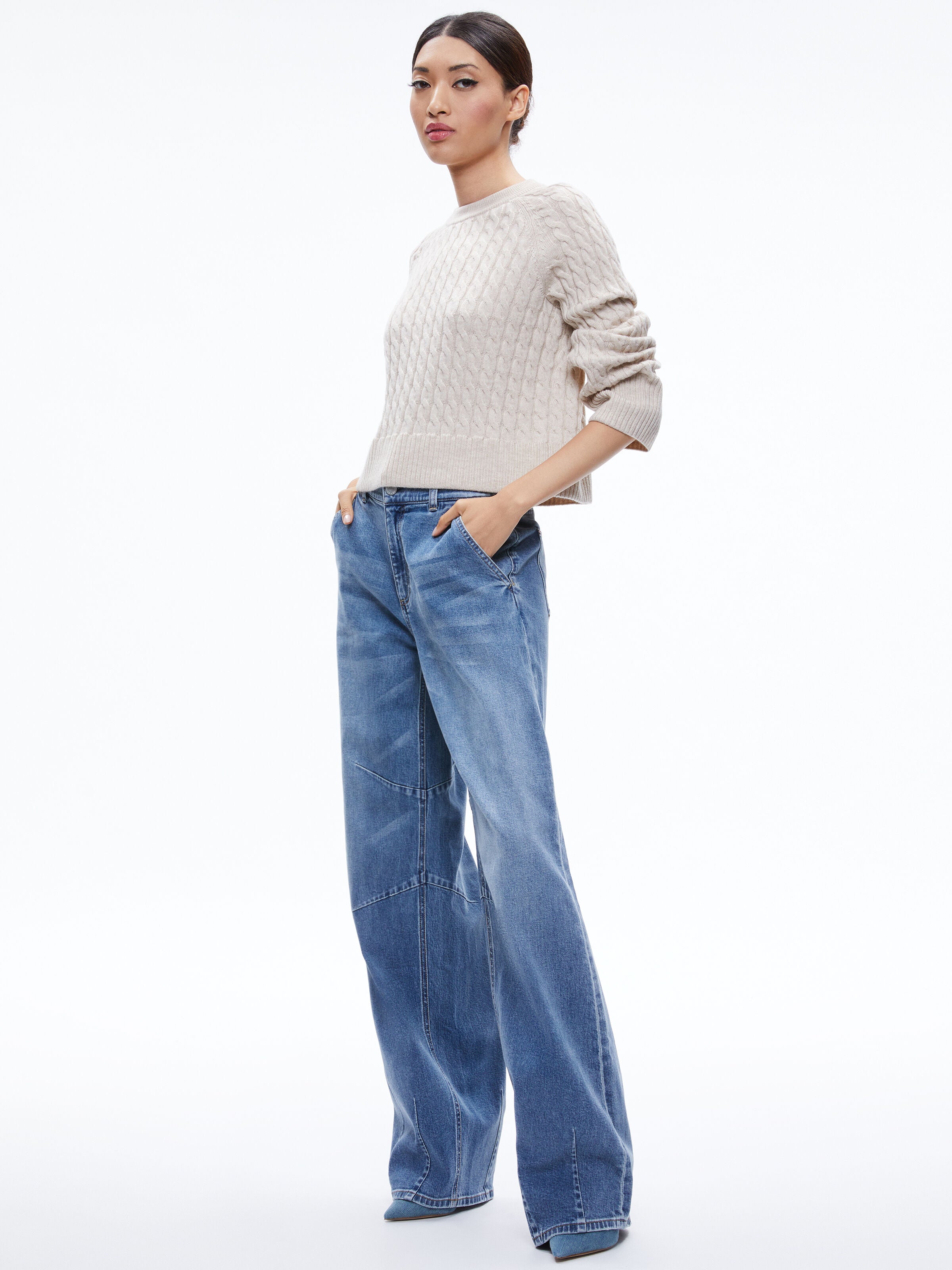 PULL EN MAILLE TORSADÉE CIMARON-ALICE + OLIVIA