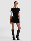ASTER COLLARED PULLOVER-BLACK/SOFT WHITE-ALICE + OLIVIA