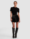ASTER COLLARED PULLOVER-BLACK/SOFT WHITE-ALICE + OLIVIA
