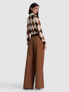 CAROLANN WOOL COLLARED CARDIGAN-CAMEL/MULTI-ALICE + OLIVIA