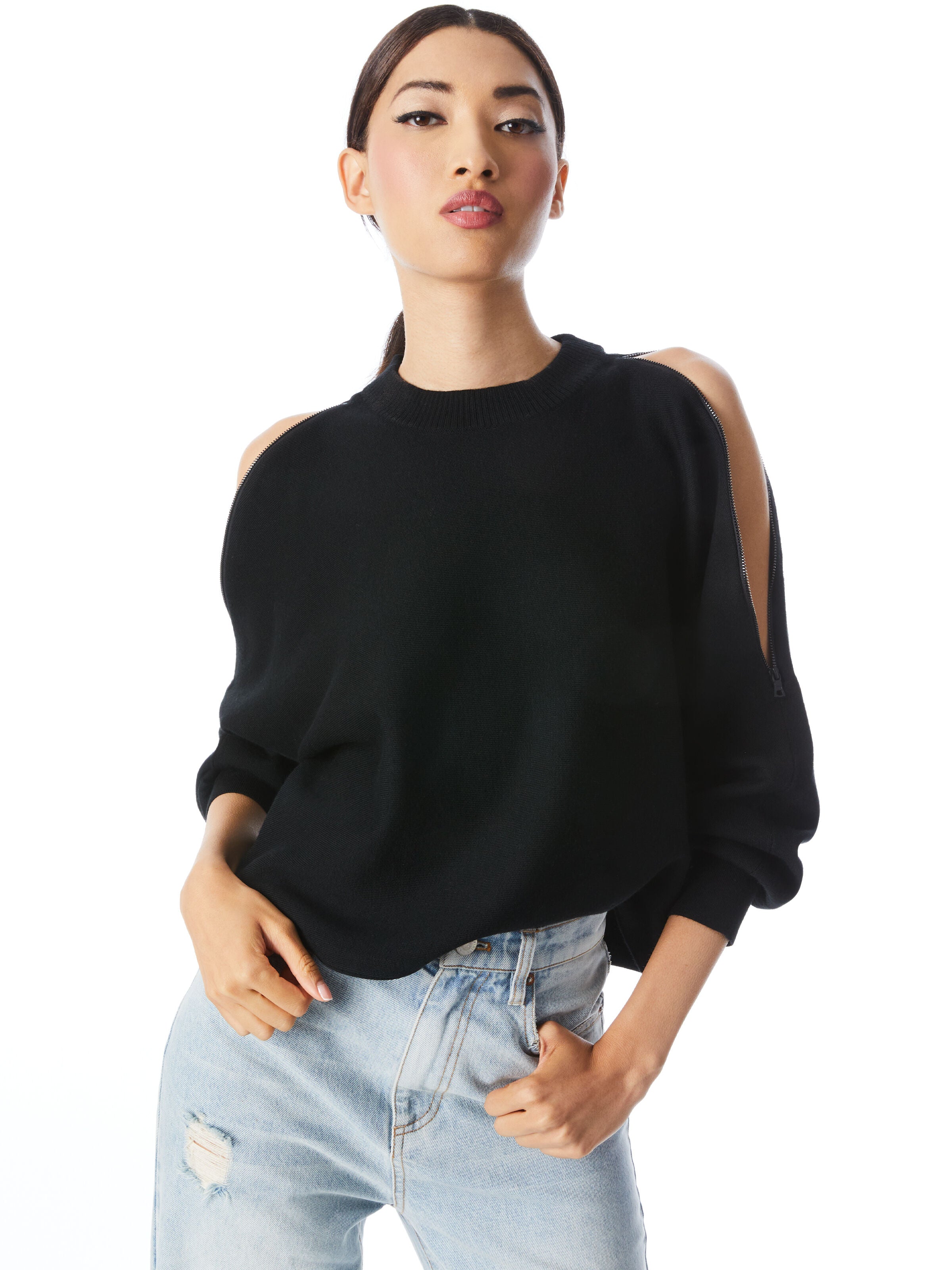 PULLOVER TERA CON SPALLE SCOPERTE-ALICE + OLIVIA