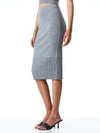 LEO FITTED MIDI SKIRT-MEDIUM HEATHER GREY-ALICE + OLIVIA