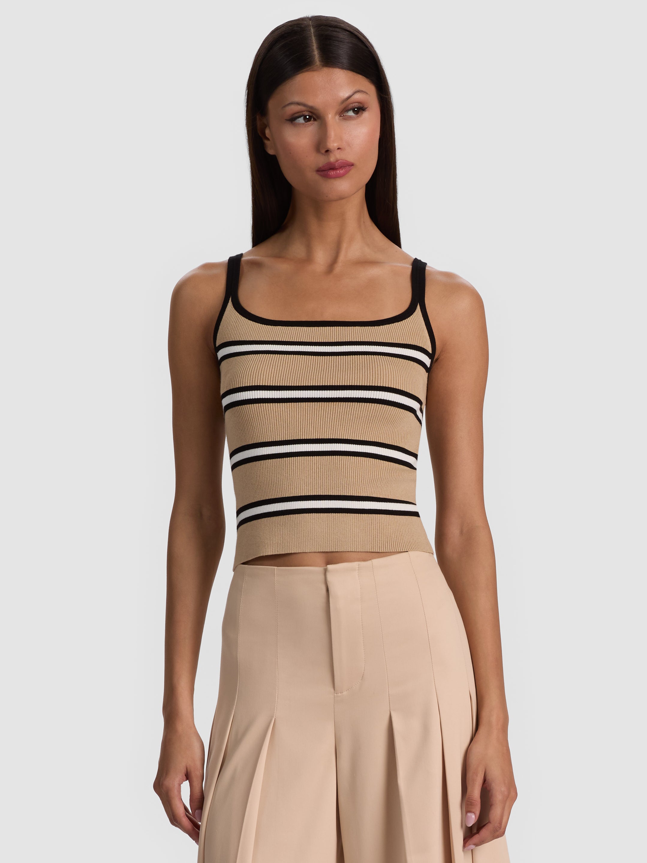 SHANA TANK-BEACH DAY STRIPE SM-ALICE + OLIVIA