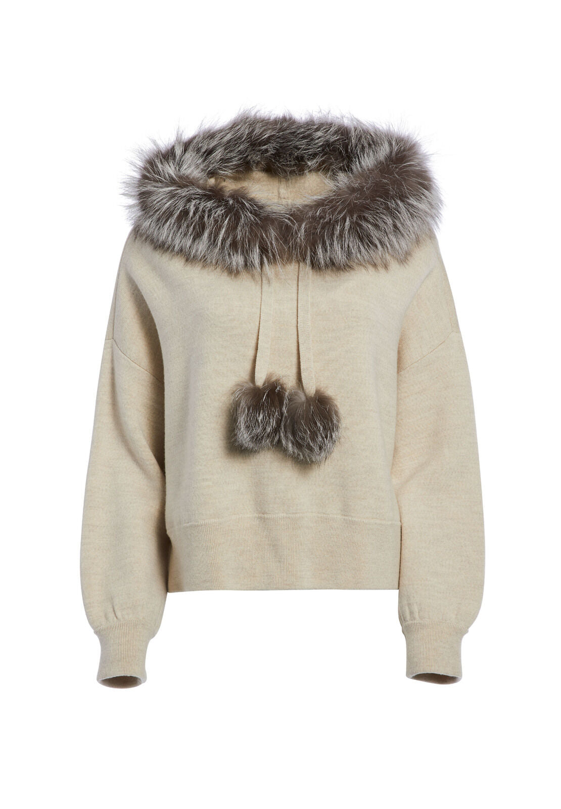 SWEAT À CAPUCHE SURDIMENSIONNÉ OSCAR AVEC FOURRURE SYNTHÉTIQUE-ALICE + OLIVIA