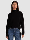 MELIE CASHMERE PULLOVER-Black-ALICE + OLIVIA