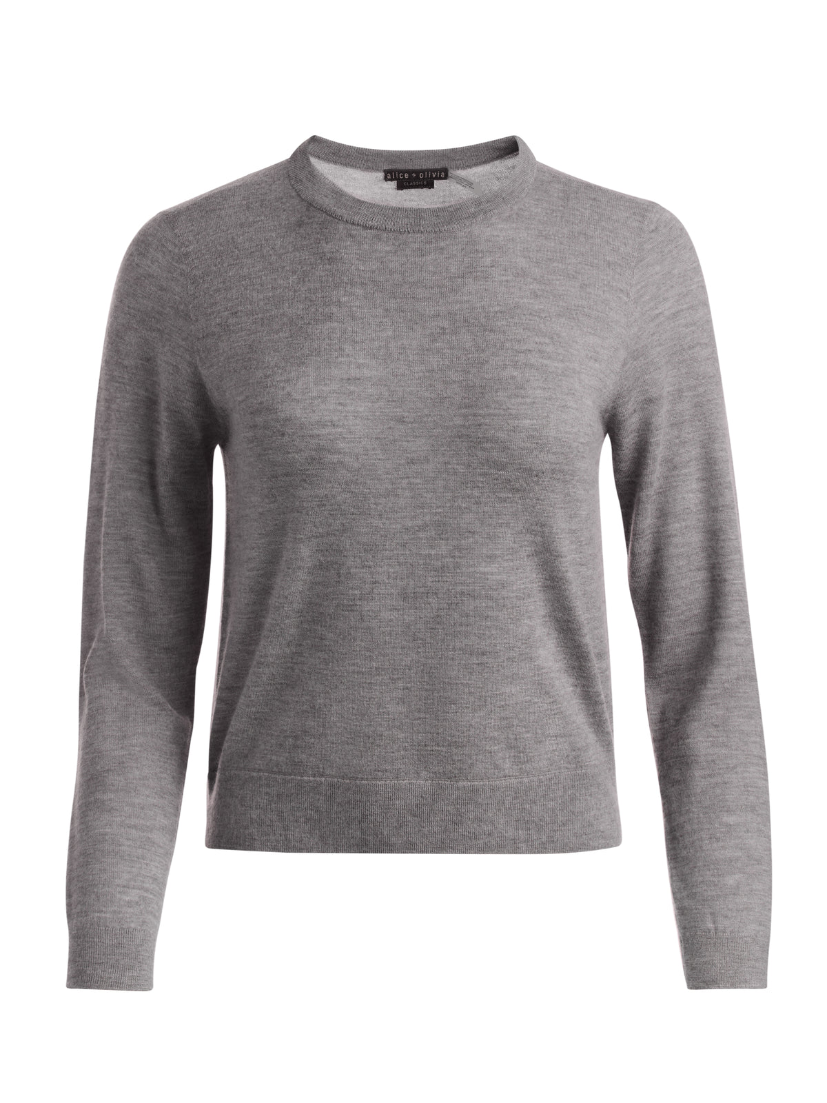 CAROLEE CASHMERE PULLOVER - MEDIUM HEATHER GREY