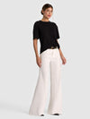 AMELIE CASHMERE KNIT TEE-Black-ALICE + OLIVIA