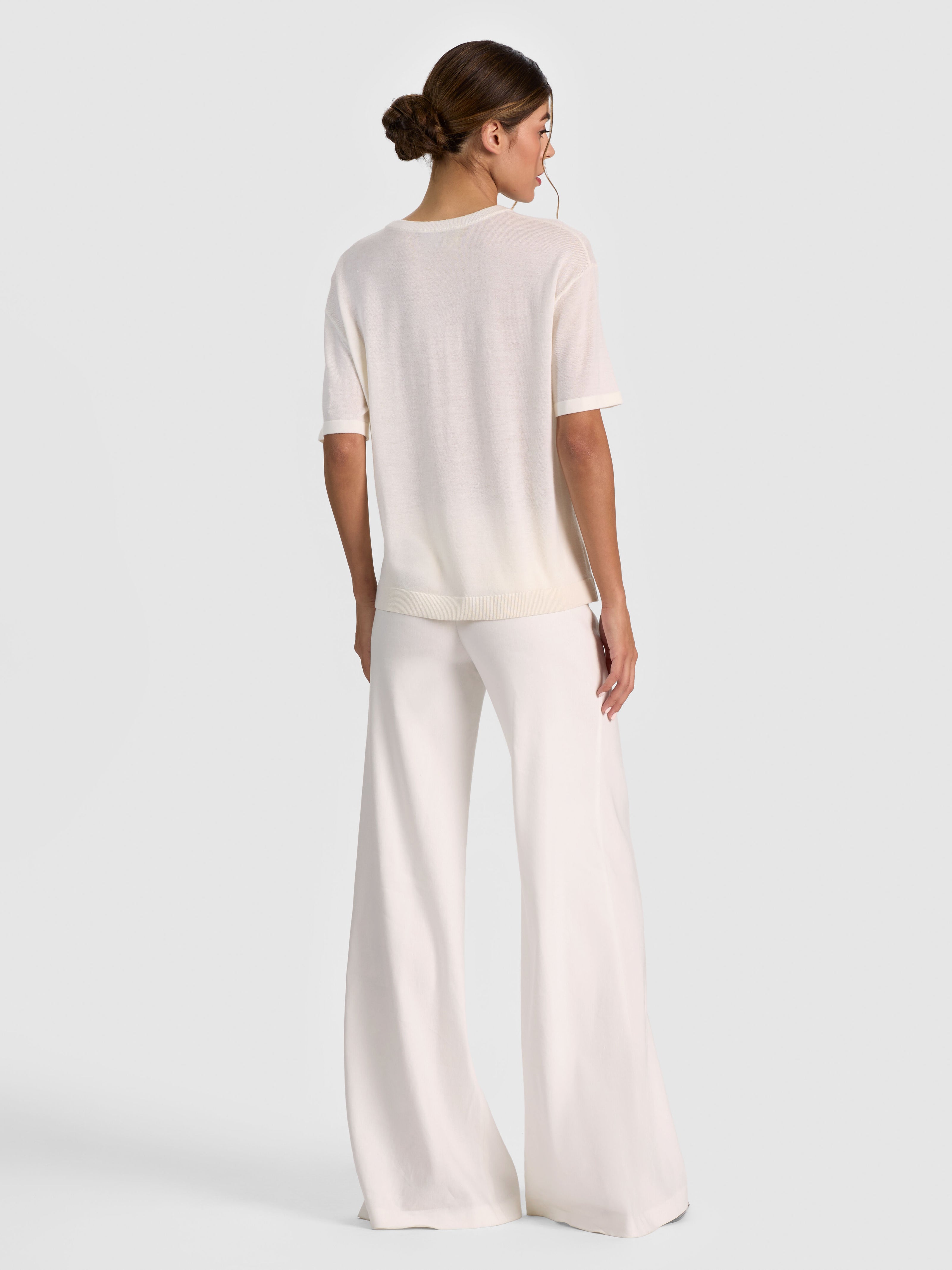 AMELIE CASHMERE KNIT TEE-SOFT WHITE-ALICE + OLIVIA