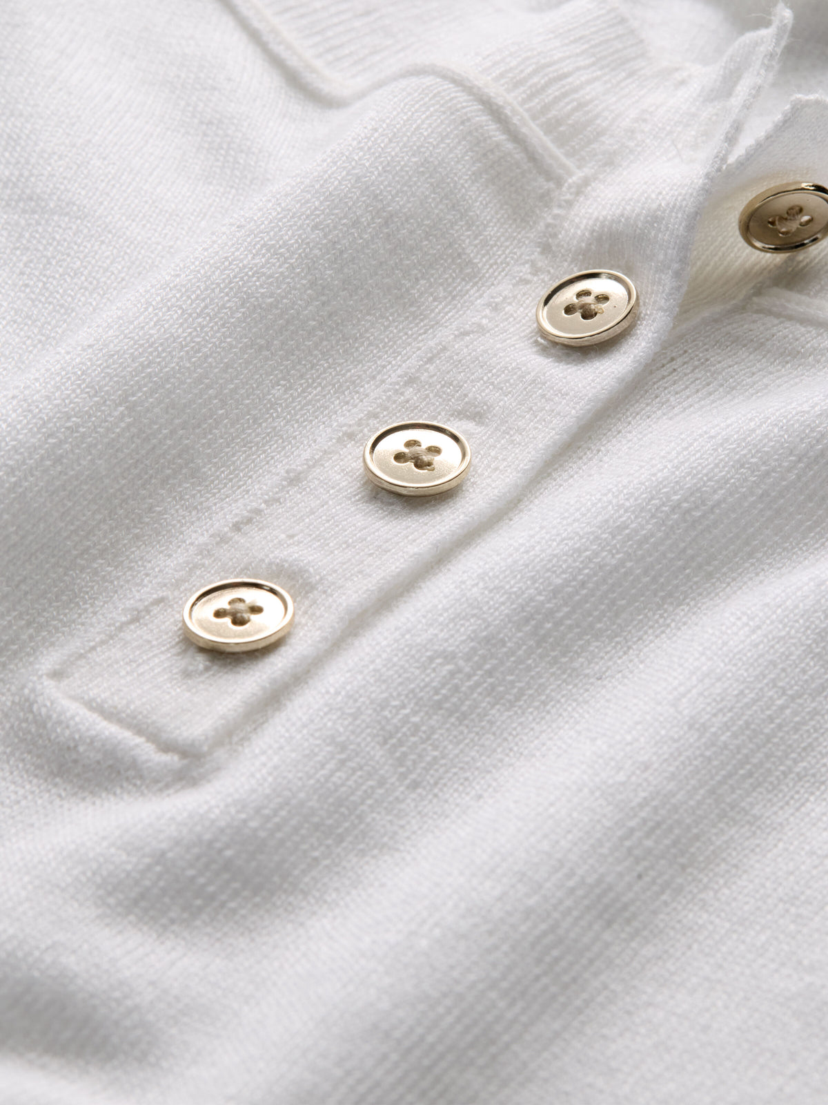 ALAINA CROPPED HENLEY - SOFT WHITE