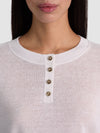 ALAINA CROPPED HENLEY-SOFT WHITE-ALICE + OLIVIA