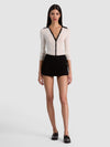 NEALIE CARDIGAN-SOFT WHITE/BLACK-ALICE + OLIVIA