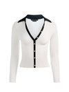 NEALIE CARDIGAN-SOFT WHITE/BLACK-ALICE + OLIVIA