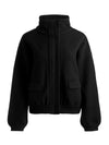 TOBY CASHMERE QUARTER ZIP-Black-ALICE + OLIVIA
