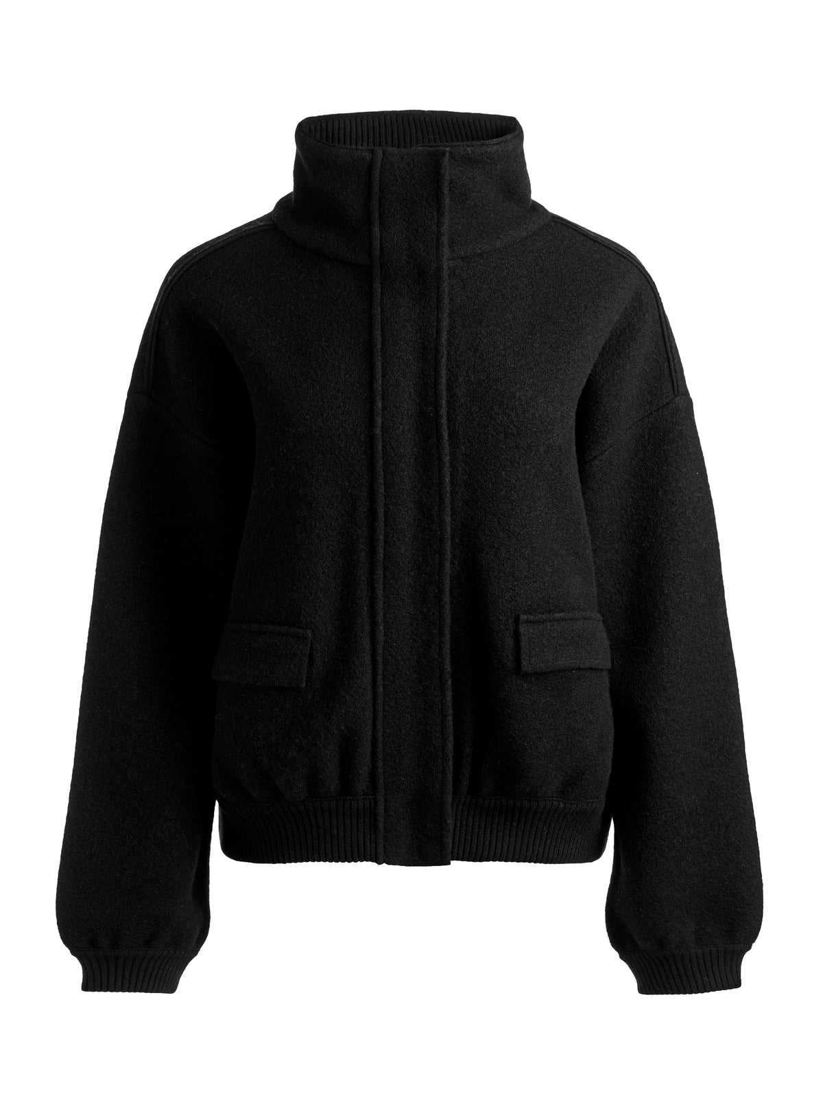 TOBY CASHMERE QUARTER ZIP - NERO