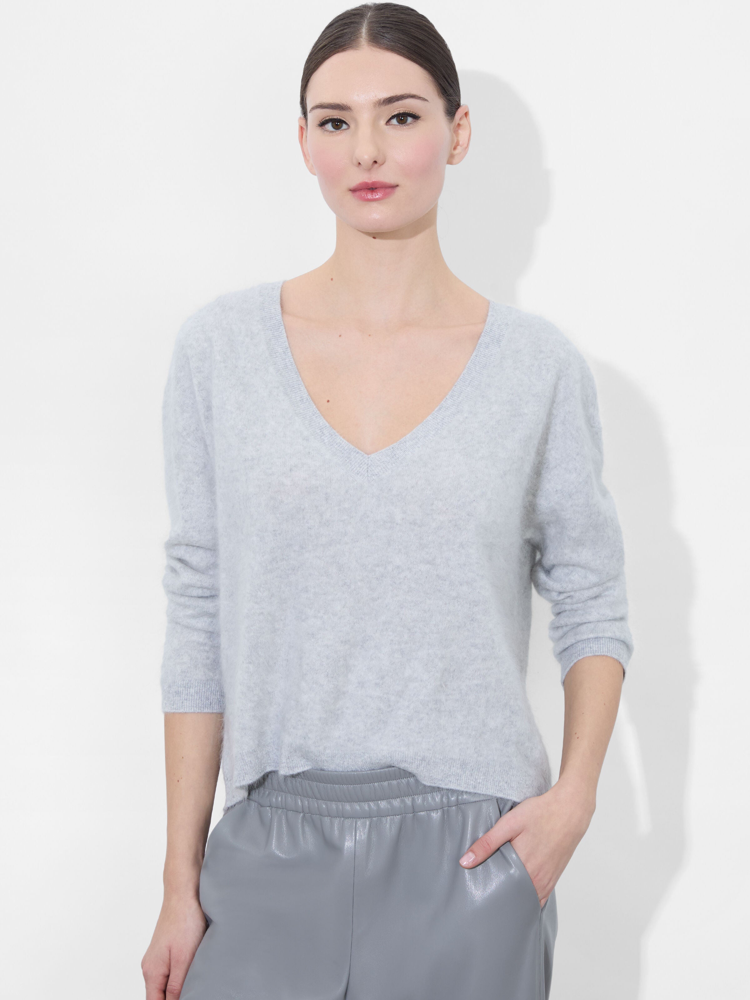 WILLIAMS CASHMERE PULLOVER-ECRU-ALICE + OLIVIA