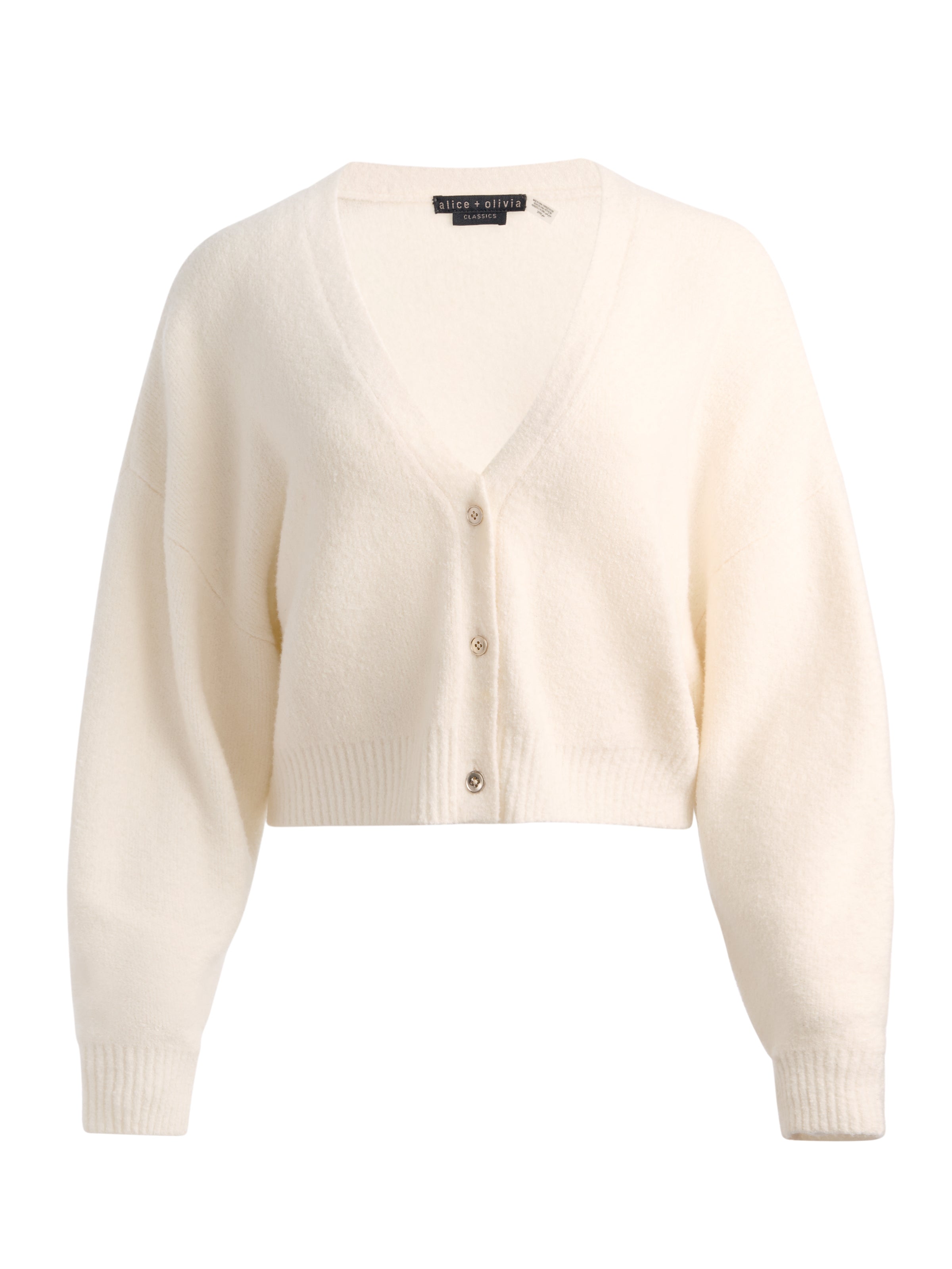 MAUREEN OVERSIZED CARDIGAN in SOFT WHITE | ALICE + OLIVIA