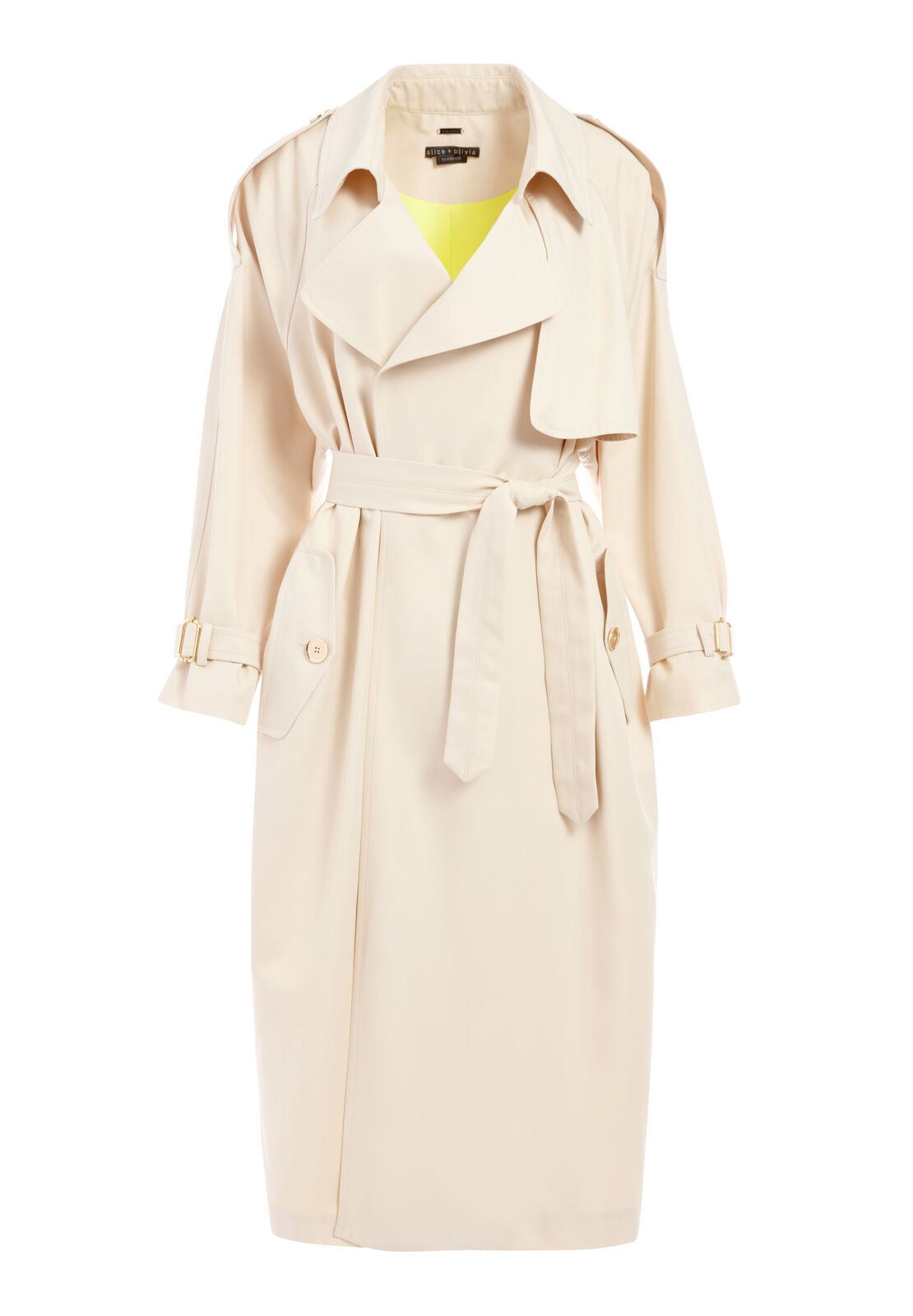 ADRIEN LONG TRENCH COAT-TAUPE-ALICE + OLIVIA