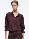 Camicia oversize abbottonata in cotone fine-ALICE + OLIVIA