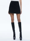 RILEY MINI SKIRT-Black-ALICE + OLIVIA
