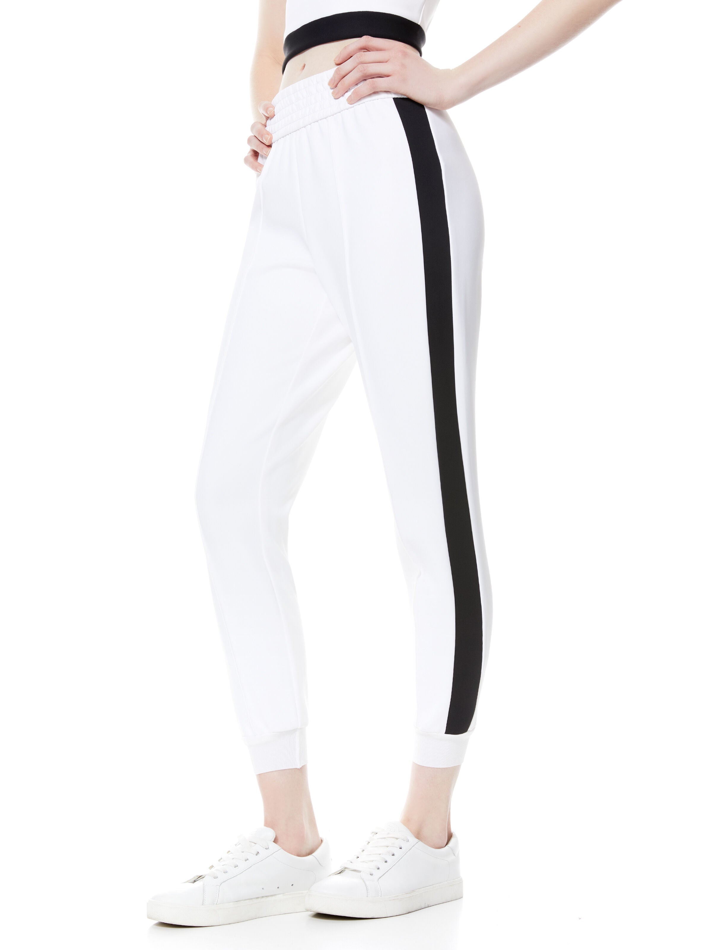 TOKYO FLORAL JOGGER-BLACK/OFF WHITE-ALICE + OLIVIA