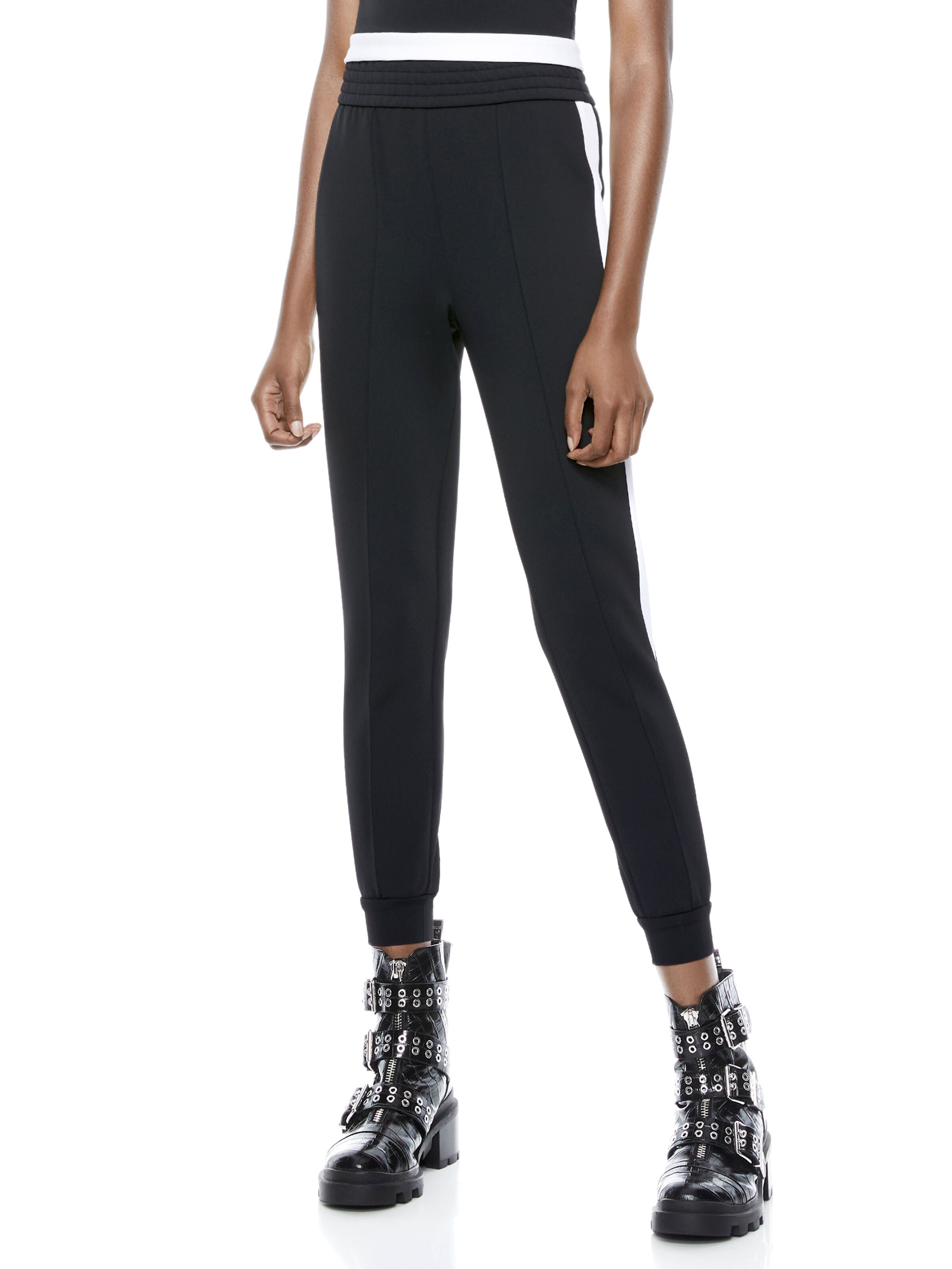 TOKYO FLORAL JOGGER-BLACK/OFF WHITE-ALICE + OLIVIA