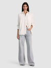 AIMEE DOUBLE LAYER BUTTON DOWN-OFF WHITE-ALICE + OLIVIA