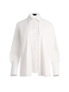 AIMEE DOUBLE LAYER BUTTON DOWN-OFF WHITE-ALICE + OLIVIA