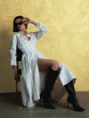 ABITO MIDI CON BOTTONI CORSAGE EDIE-ALICE + OLIVIA