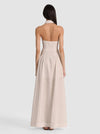 KENDALL LINEN MAXI DRESS-OATMEAL-ALICE + OLIVIA
