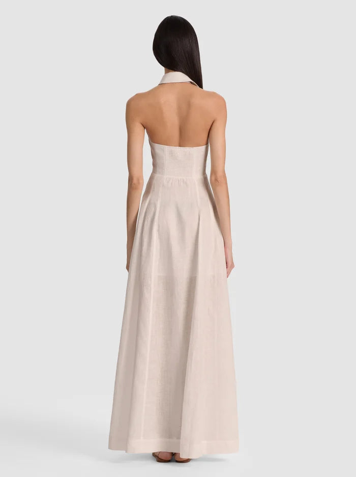 KENDALL LINEN MAXI DRESS-OATMEAL-ALICE + OLIVIA