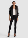COLLINS DOPPIO STRATO GIUBBOTTO IN PELLE-ALICE + OLIVIA
