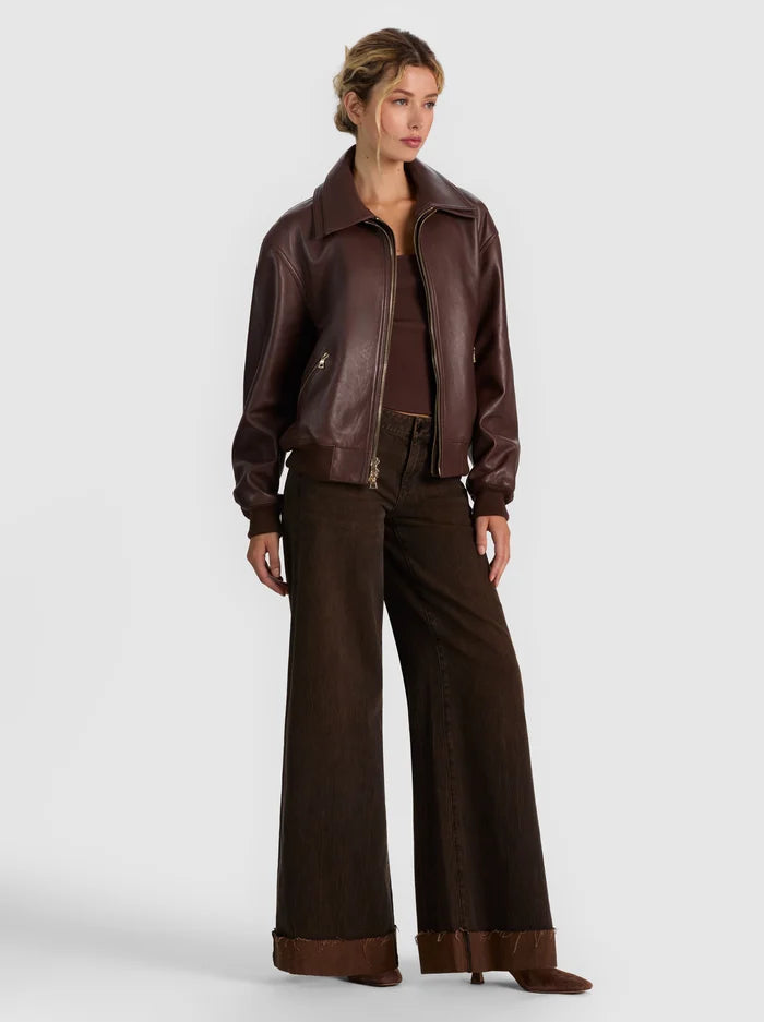 COLLINS GIUBBOTTO IN PELLE DOPPIO STRATO-ALICE + OLIVIA