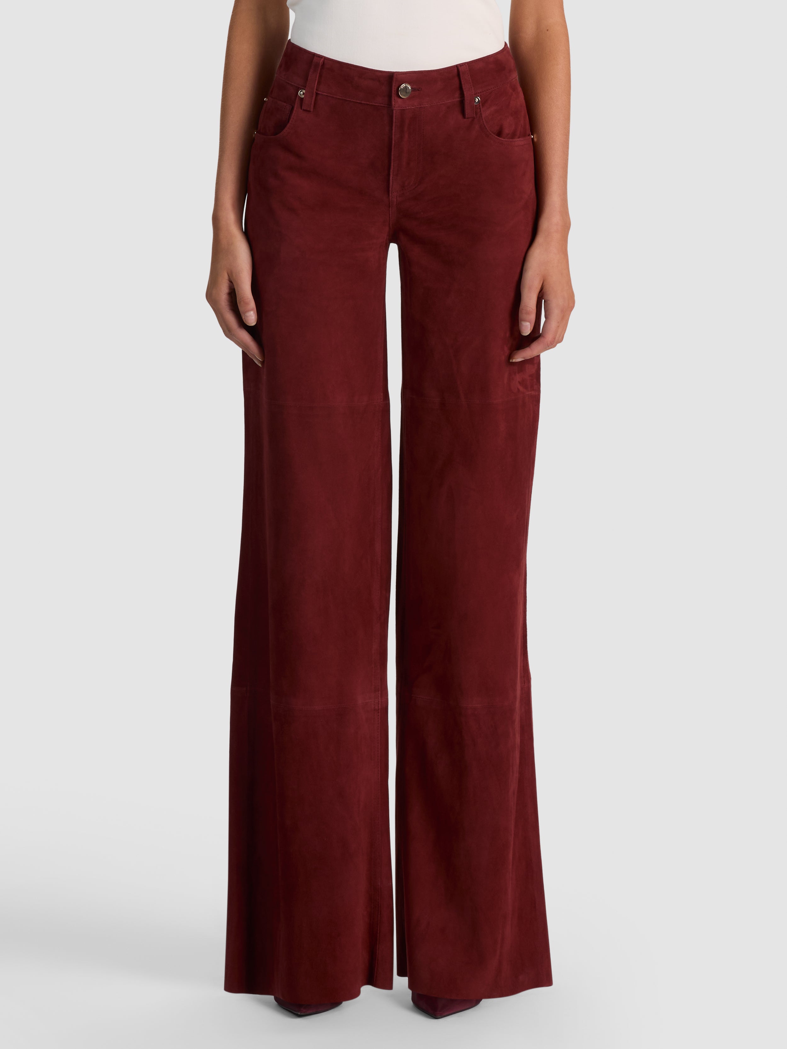FANTASTICI PANTALONI AMPI IN CAMOSCIO LR-ALICE + OLIVIA