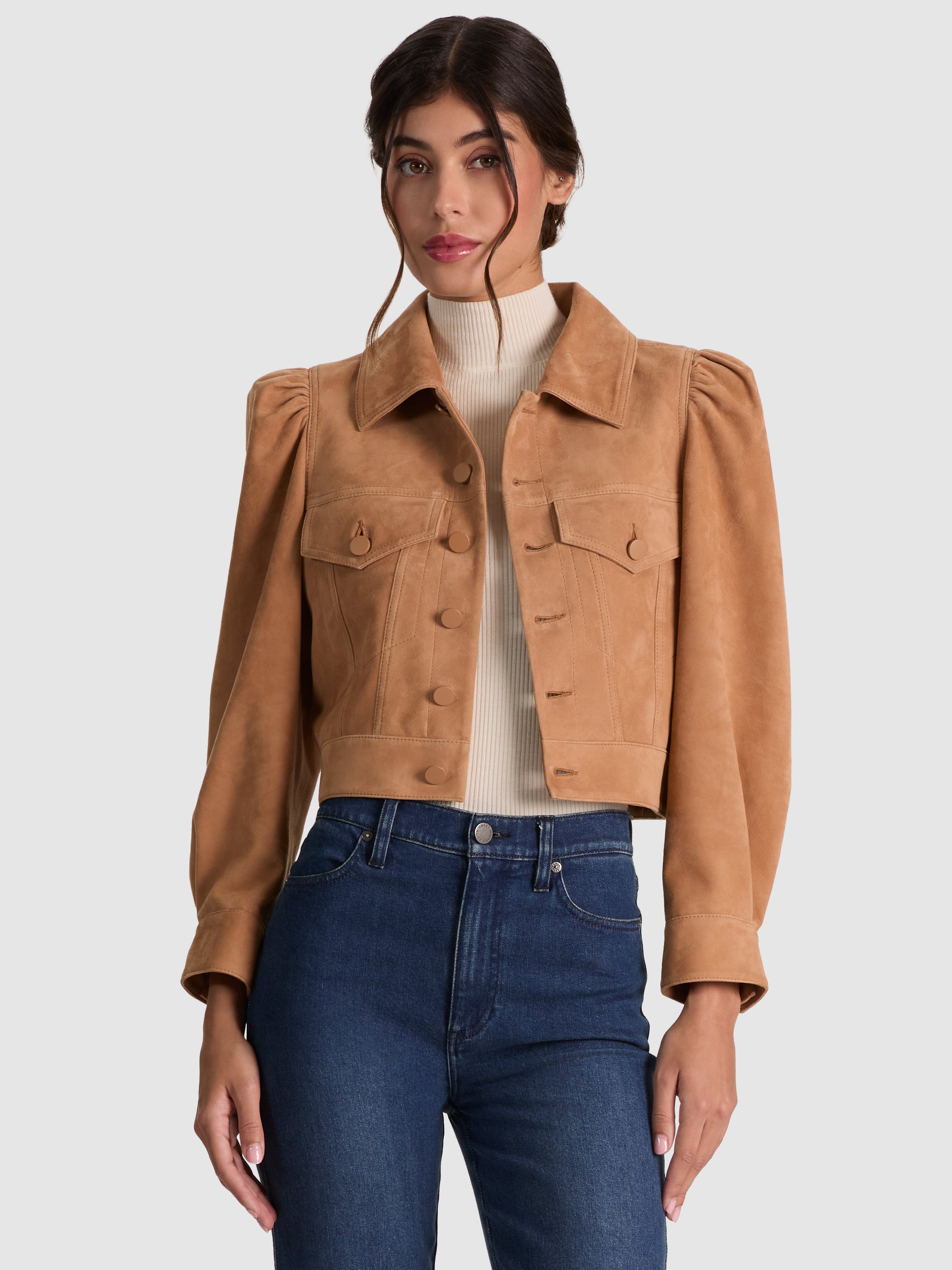 LANA SUEDE JACKET-TAN-ALICE + OLIVIA