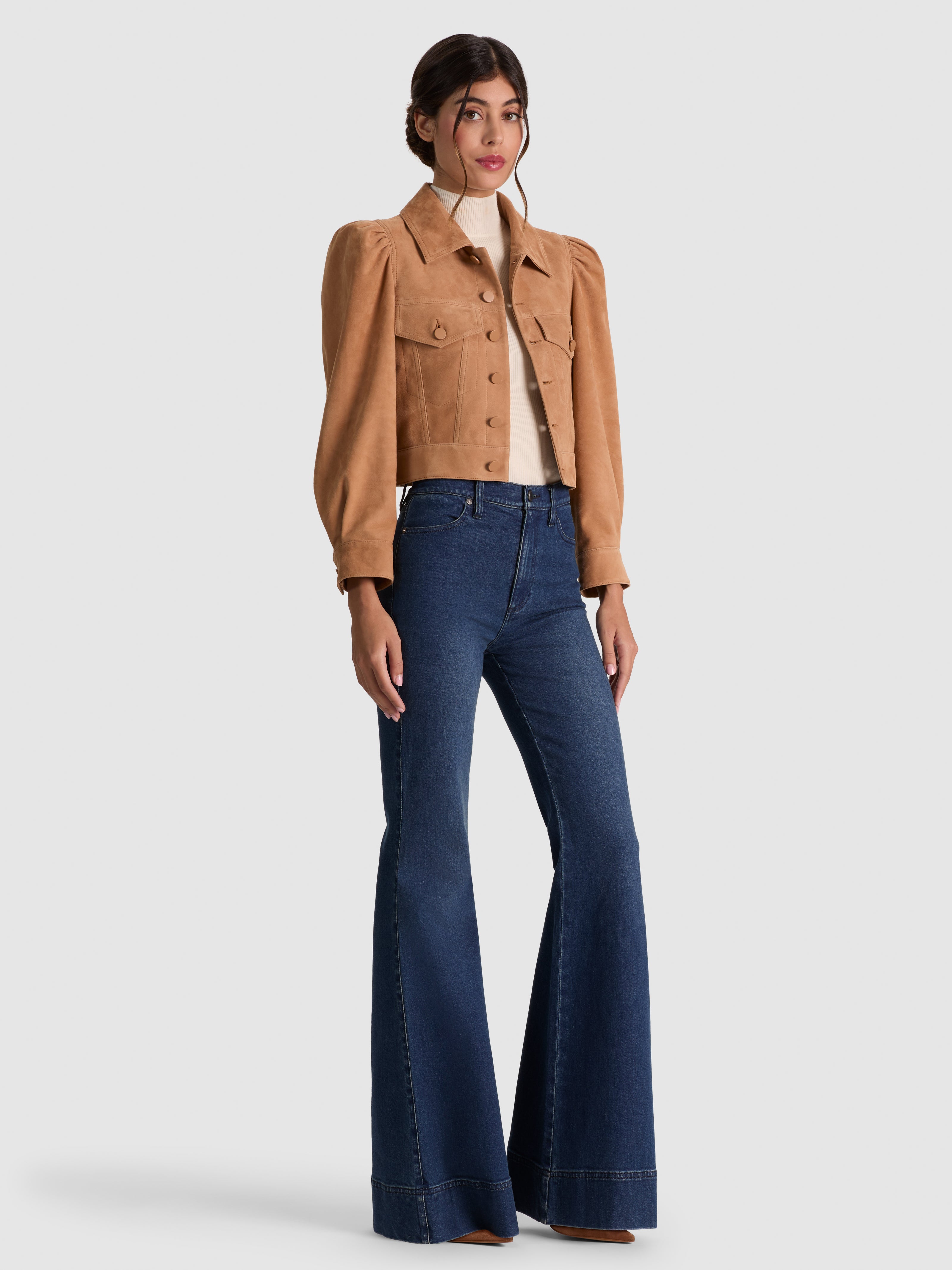 LANA SUEDE JACKET-TAN-ALICE + OLIVIA