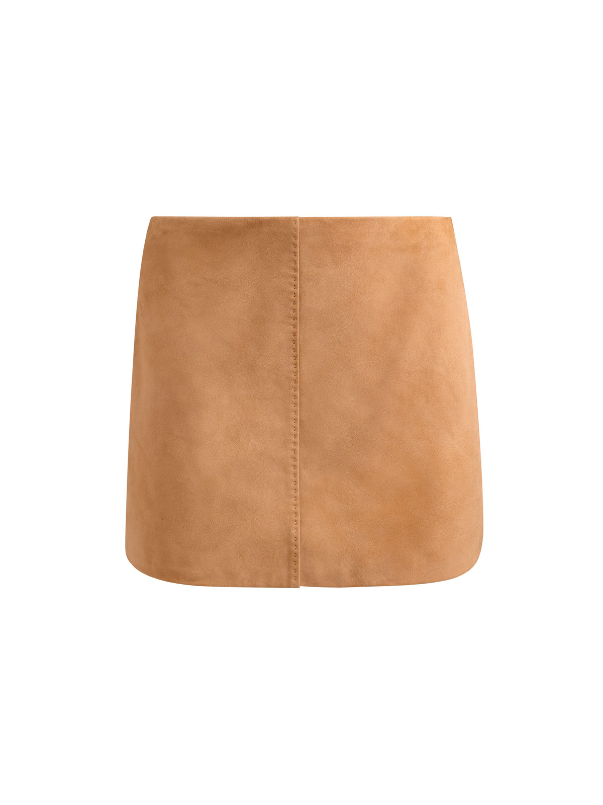 RILEY SUEDE MINI SKIRT - PRALINE