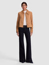 LOGAN SUEDE SHORT COAT-PRALINE-ALICE + OLIVIA