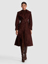 NEVADA SUEDE TRENCH COAT-DARK CHOCOLATE-ALICE + OLIVIA