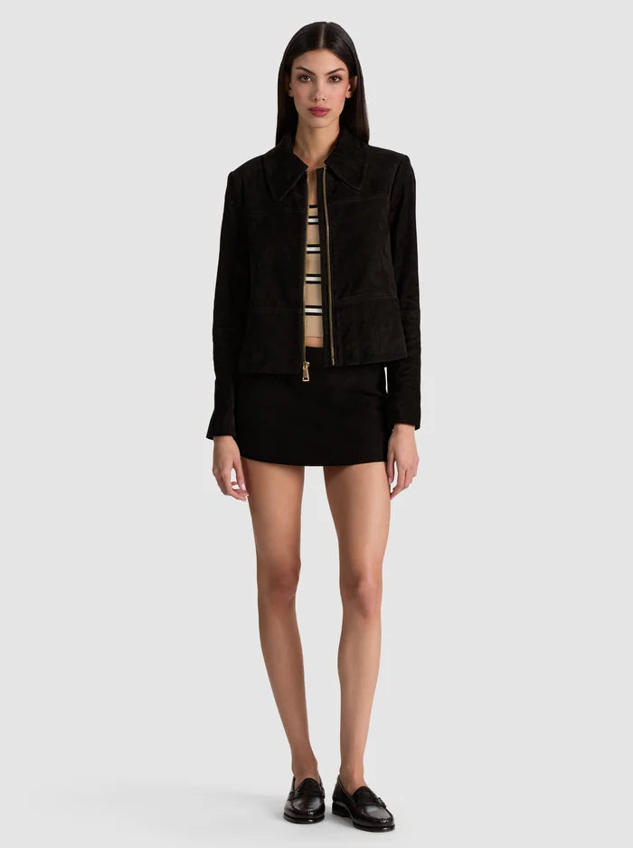 CAPPOTTO CORTO LOGAN IN SUEDE-ALICE + OLIVIA