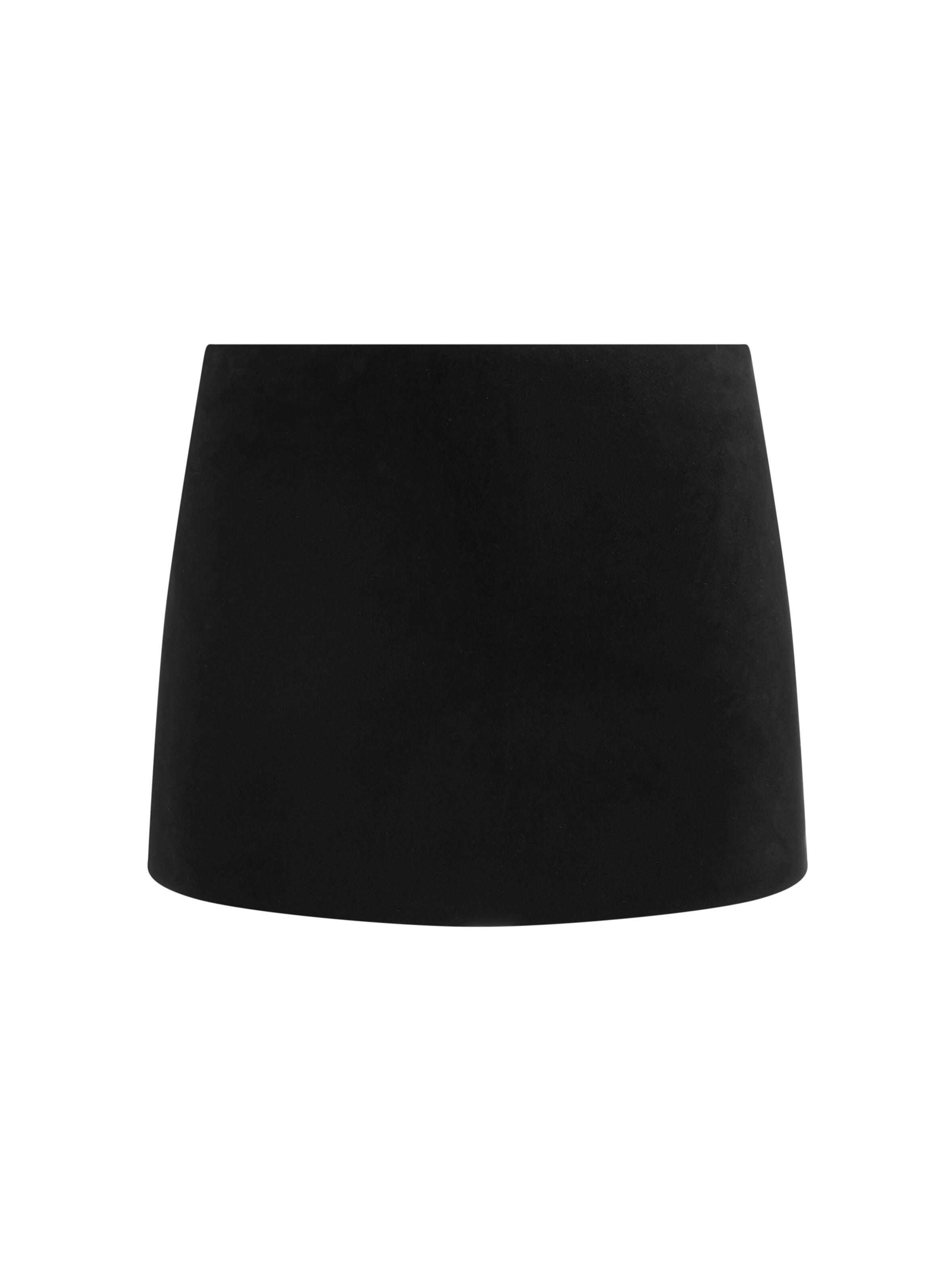 MACE SUEDE MINI SKORT-Black-ALICE + OLIVIA