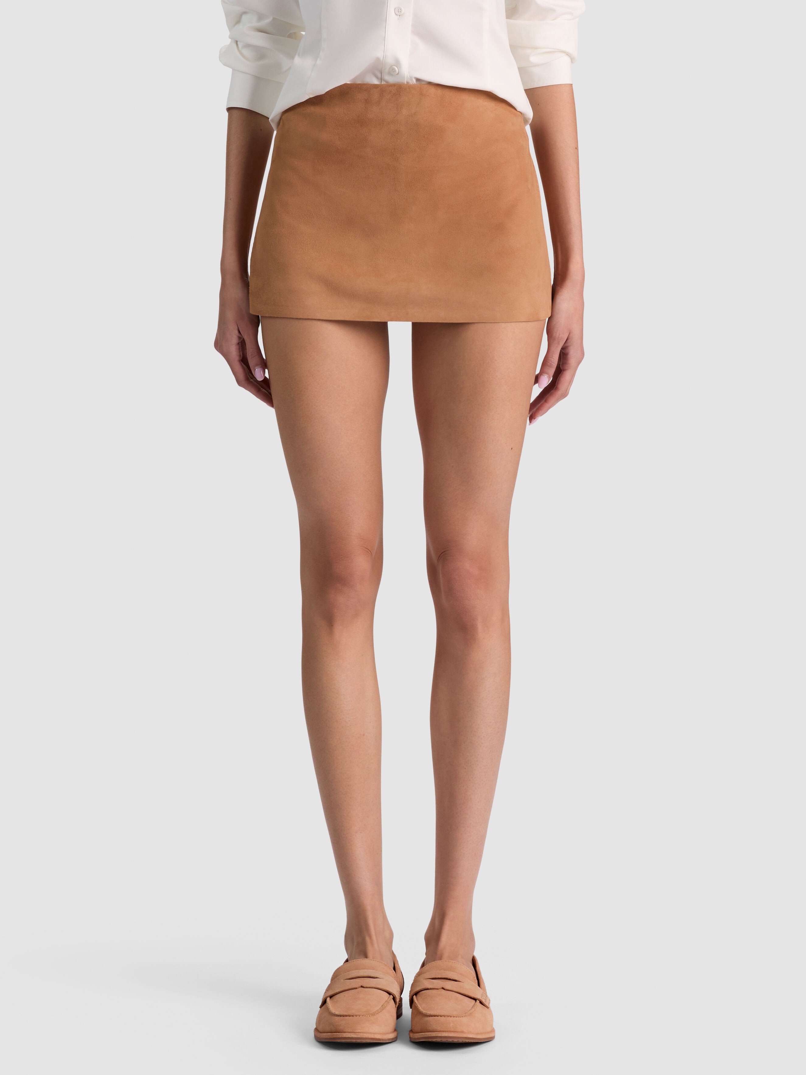 MINIGONNA CORTA MACE HR IN SUEDE-ALICE + OLIVIA