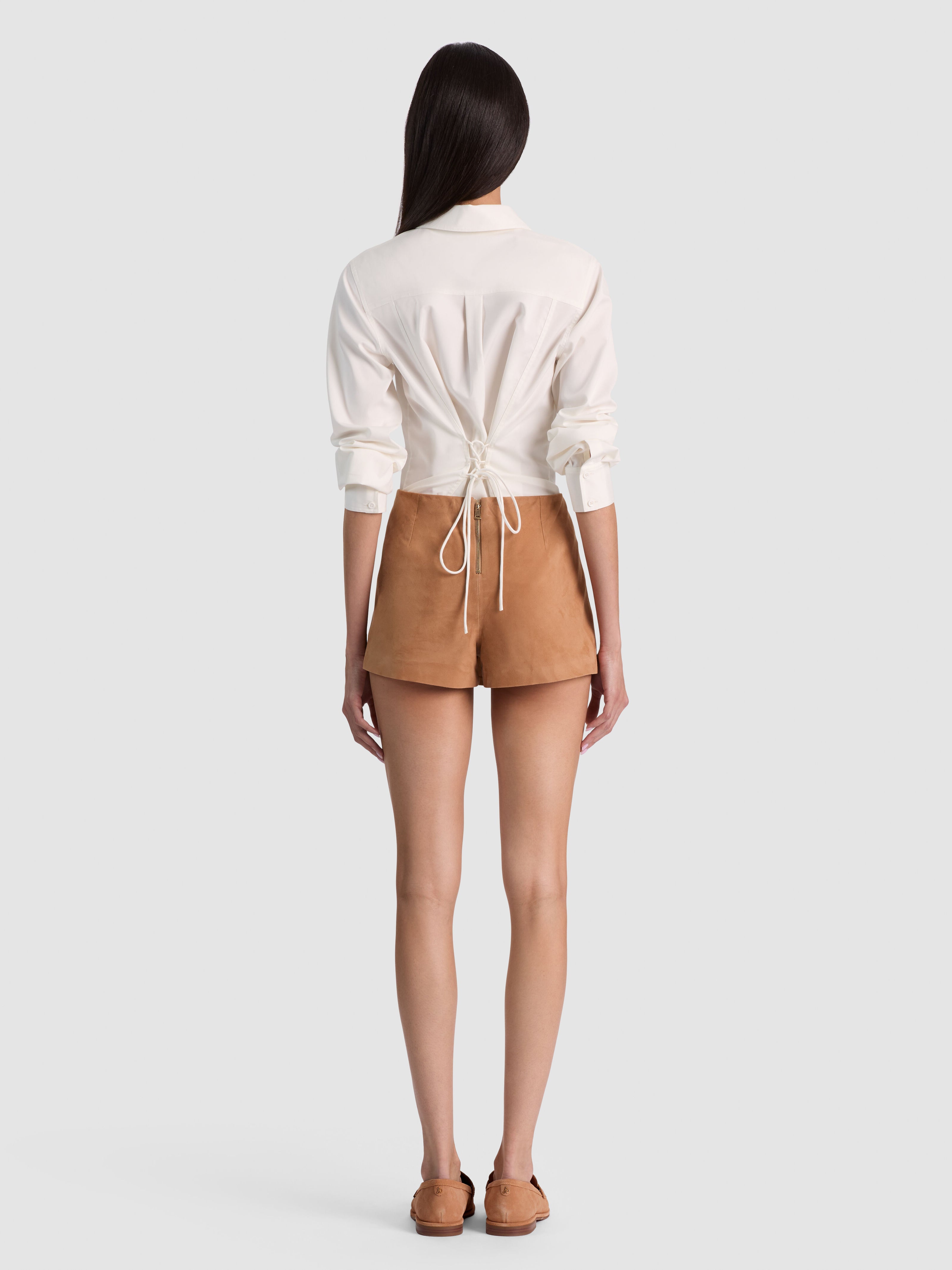 MACE HR MINIGONNA PANTALONCINO IN SUEDE-ALICE + OLIVIA